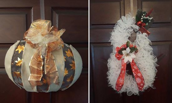 Pumpkin or Snowman Wreath Class 6:00pm @Ridgewood Winery Bville 11.12.2021