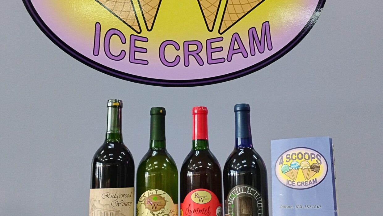 Ice Cream and Wine Flights 5-8pm@ 4Scoops Ice Cream Parlor 1.30.2026
